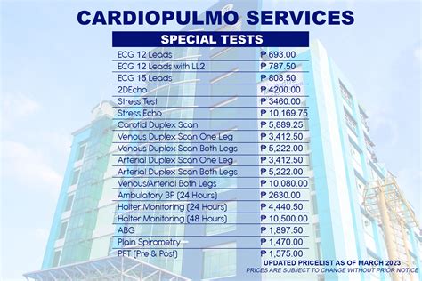 ECG Test Price in Philippines Hospitals .